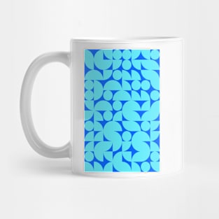 Kids Bluish Geometric Pattern - Shapes #2 Mug